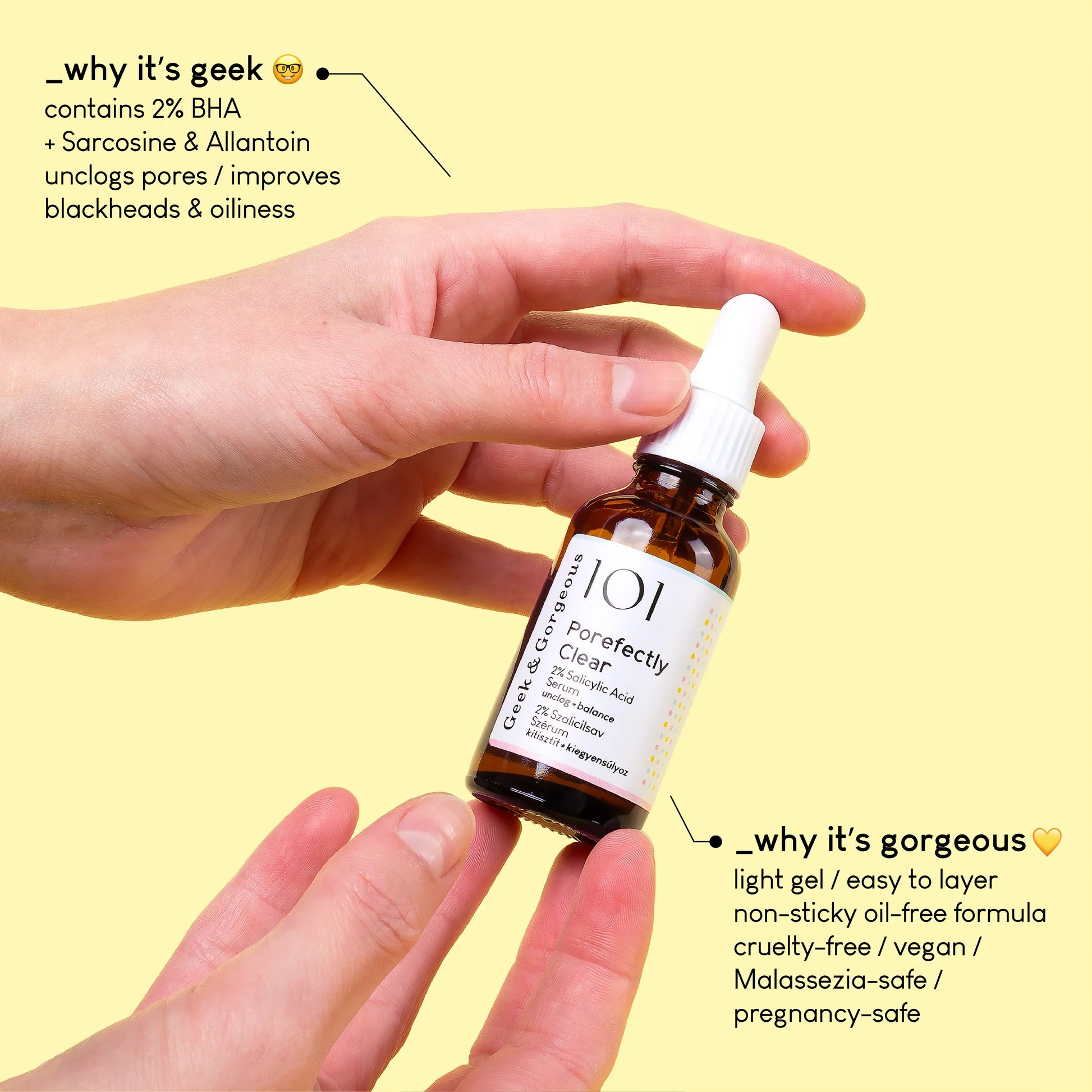 Geek & Gorgeous Stress Less serum 30ml, vegan fragrance-free centella and beta-glucan soothing serum for sensitive, redness-prone skin Australia