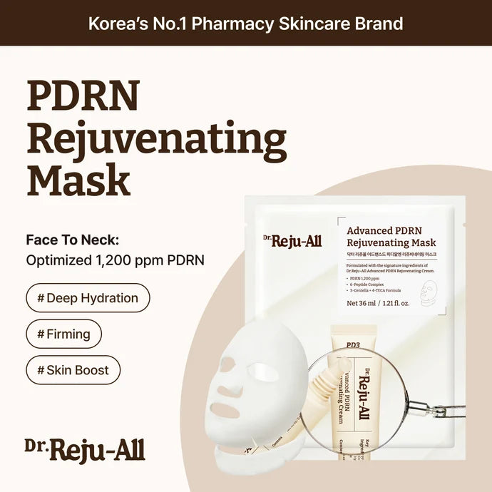 Dr.Reju-All Advanced PDRN Rejuvenating Mask — Korean salmon PDRN, collagen and peptide hydrating sheet mask Australia