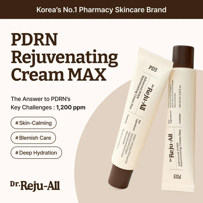 Dr.Reju-All Advanced PDRN Rejuvenating Cream — Korean salmon PDRN, niacinamide and hyaluronic acid hydrating soothing moisturiser Australia