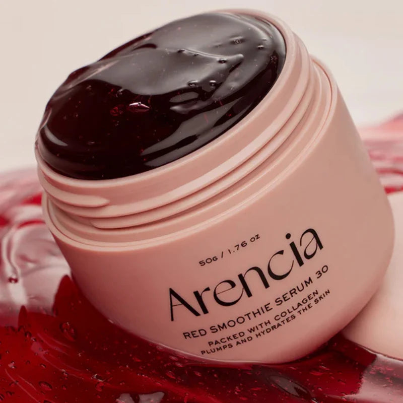 Arencia Fresh Red Smoothie Serum 30 50g, Korean red collagen and niacinamide serum for firmer, bouncier skin Australia