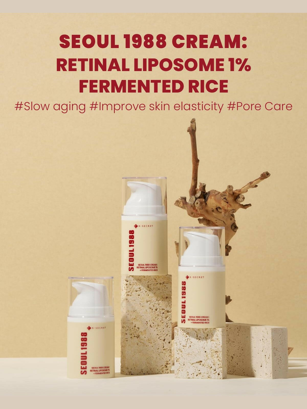 SEOUL 1988 Cream : Retinal Liposome 1% + Fermented Rice