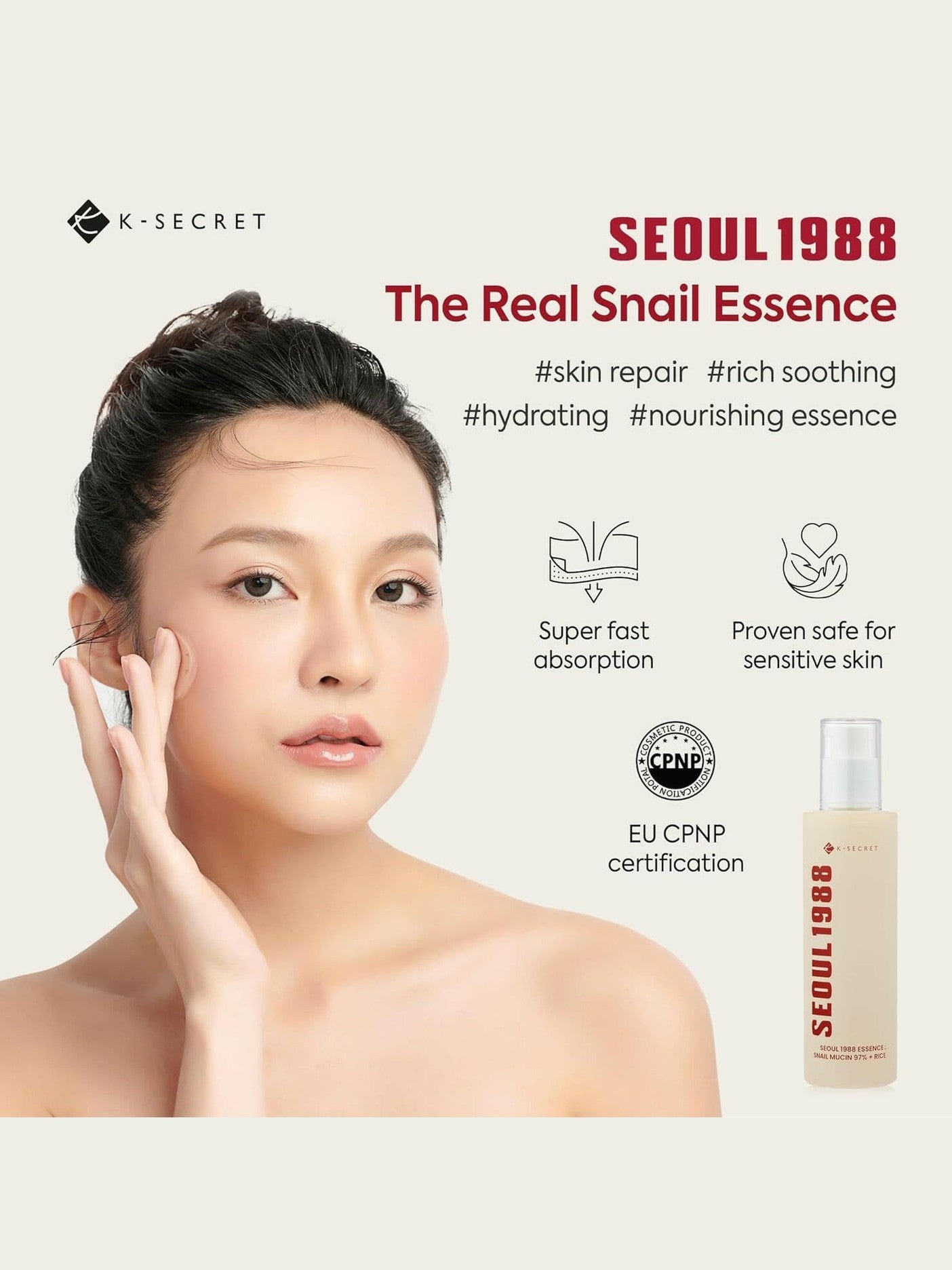 SEOUL 1988 Essence : Snail Mucin 97% + Rice