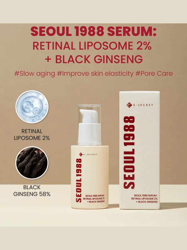 SEOUL 1988 Serum : Retinal Liposome 2% + Black Ginseng