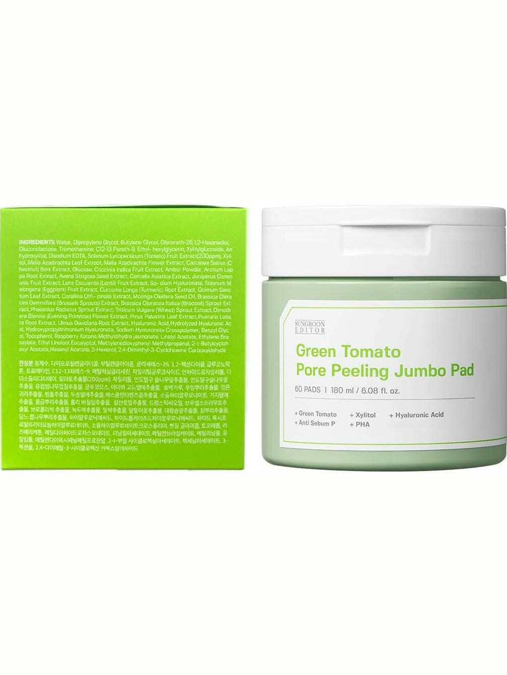 SUNGBOON EDITOR - Green Tomato Pore Peeling Jumbo Pad