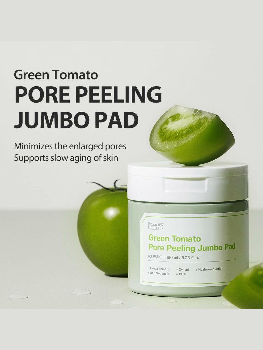 SUNGBOON EDITOR - Green Tomato Pore Peeling Jumbo Pad