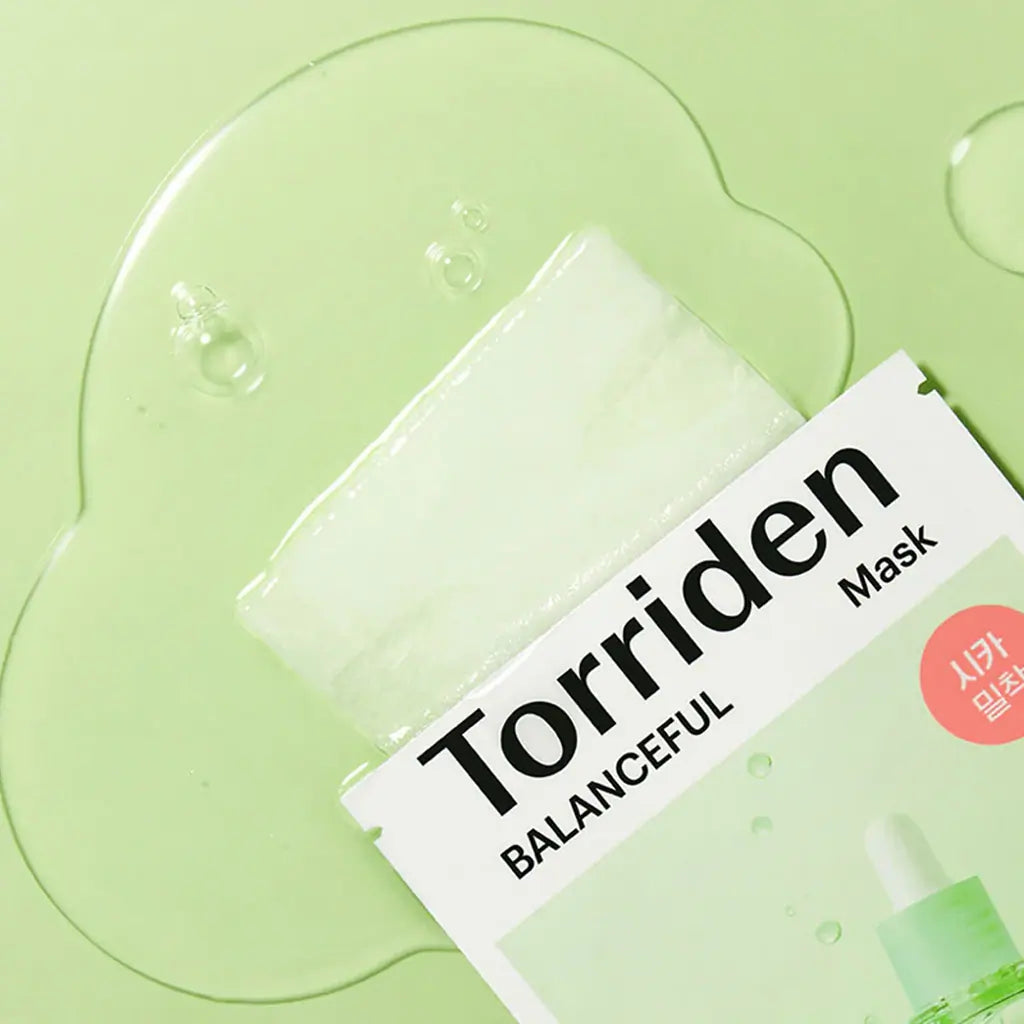 Torriden BALANCEFUL Cica Mask Pack, vegan fragrance-free Korean centella soothing sheet mask to calm redness and hydrate Australia