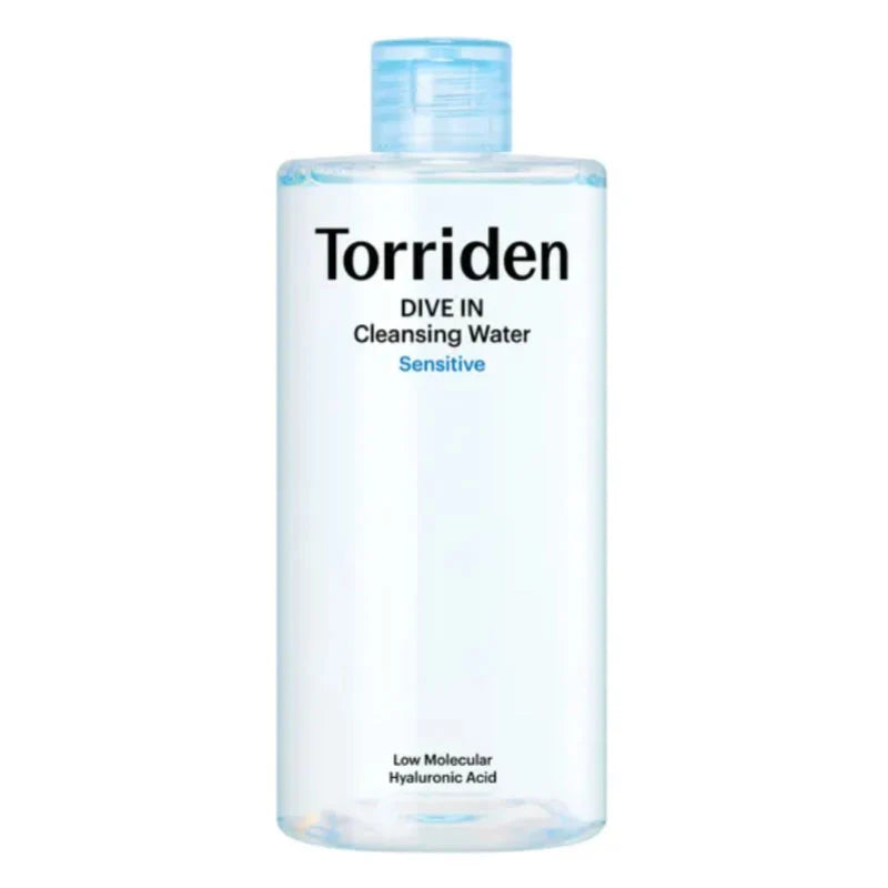 Torriden DIVE-IN Low Molecular Hyaluronic Acid Cleansing Water Sensitive 400ml, vegan Korean micellar cleansing water and makeup remover for sensitive skin Australia