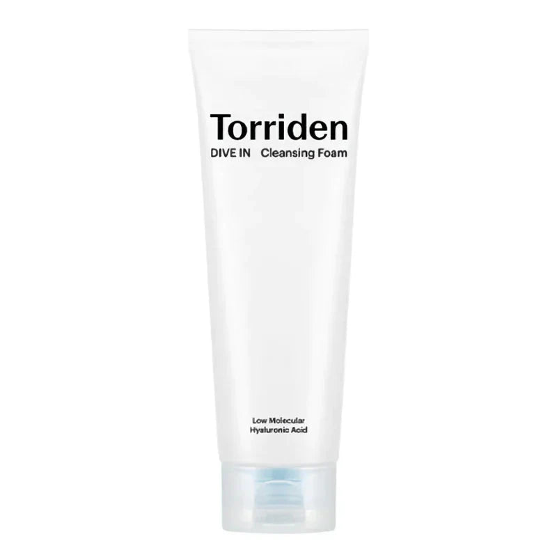 Torriden DIVE-IN Low Molecular Hyaluronic Acid Cleansing Foam 150ml, vegan Korean hydrating foaming cleanser for soft, comfortable skin Australia