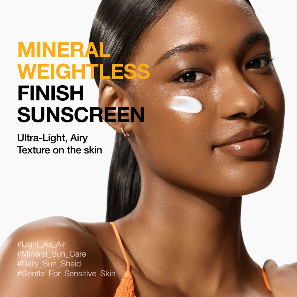 Anua Mineral Weightless Finish Sunscreen SPF50 PA++++ 50ml — Korean zinc mineral sunscreen for sensitive skin, weightless no-heavy finish Australia
