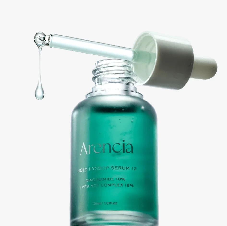 Arencia Holy Hyssop Serum 12 30ml, vegan Korean hyssop and vitamin serum for brightening and dark spots Australia