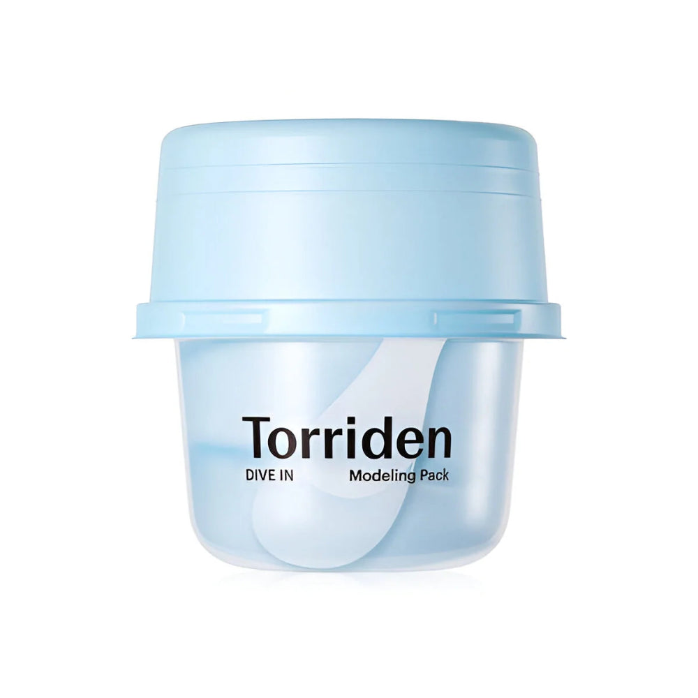 Torriden DIVE-IN Modeling Pack 25g, vegan Korean cooling peel-off modeling mask with hyaluronic acid to soothe and hydrate stressed skin Australia