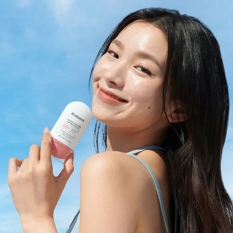 Biodance Invisible Collagen Peptide Sun Fluid SPF50+ PA++++ 50ml — Korean lightweight no white cast firming sunscreen with collagen and peptides Australia