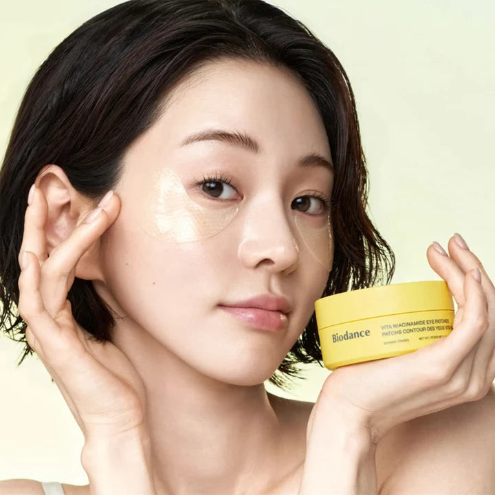 Biodance Vita Niacinamide Eye Patches 30 pairs — Korean retinol-free hydrogel eye patches with niacinamide and glutathione for dark circles and dullness Australia