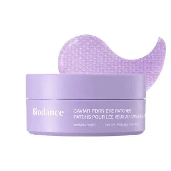 Biodance Caviar PDRN Eye Patches 30 pairs — Korean nourishing hydrogel eye patches with caviar, salmon PDRN and exosomes for firming and puffiness Australia