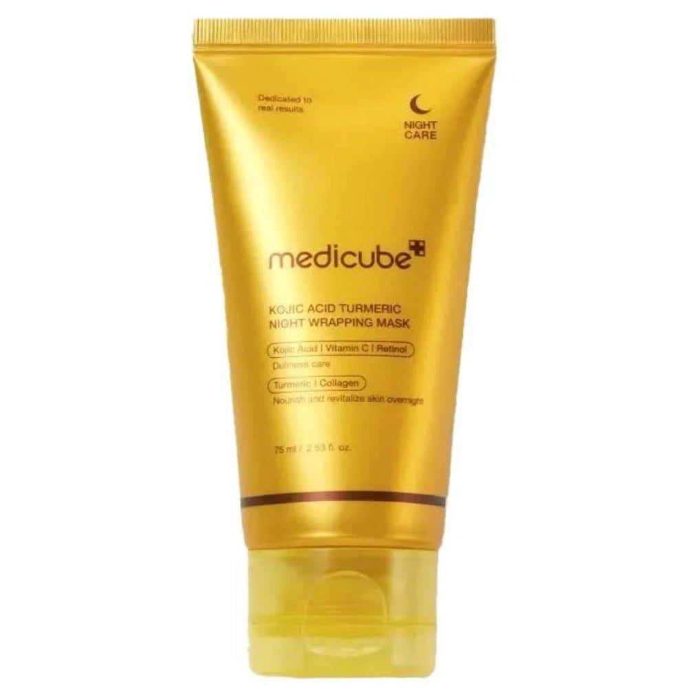 Medicube Kojic Acid Turmeric Night Wrapping Mask 75ml overnight peel-off brightening mask Australia
