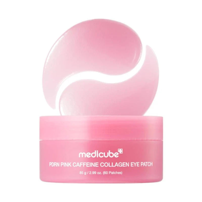 Medicube PDRN Pink Caffeine Collagen Eye Patch 60 patches — Korean hydrogel under eye patches with caffeine, collagen and PDRN for dark circles and puffiness Australia