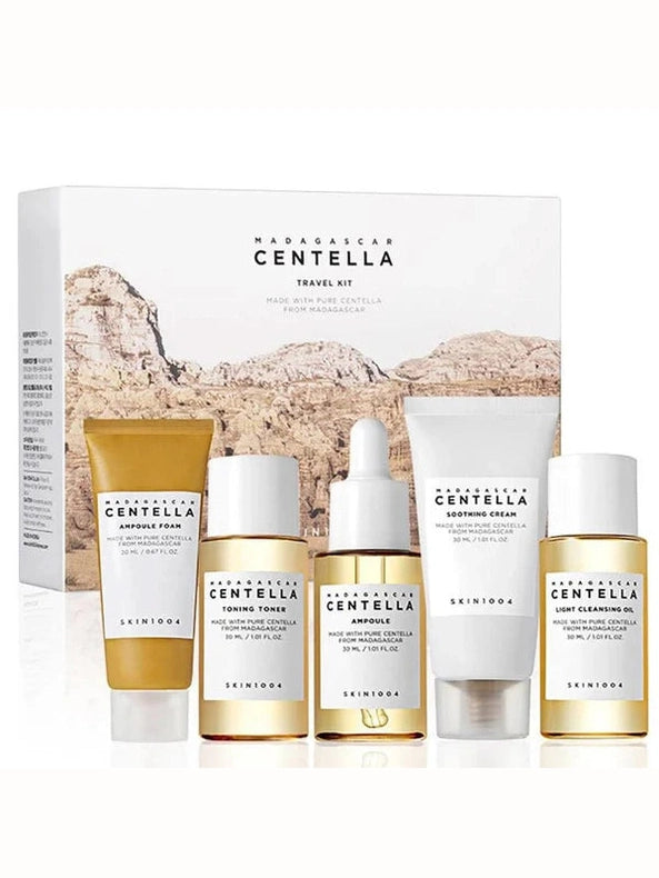 SKIN1004 Madagascar Centella Travel Kit — 5-Piece Soothing Skincare Set