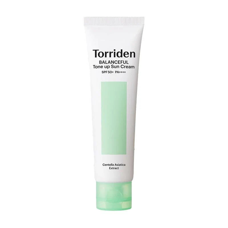 Torriden BALANCEFUL Cica Tone-Up Sun Cream 60ml, vegan Korean SPF50+ PA++++ tinted cica sunscreen to protect, soothe and brighten Australia