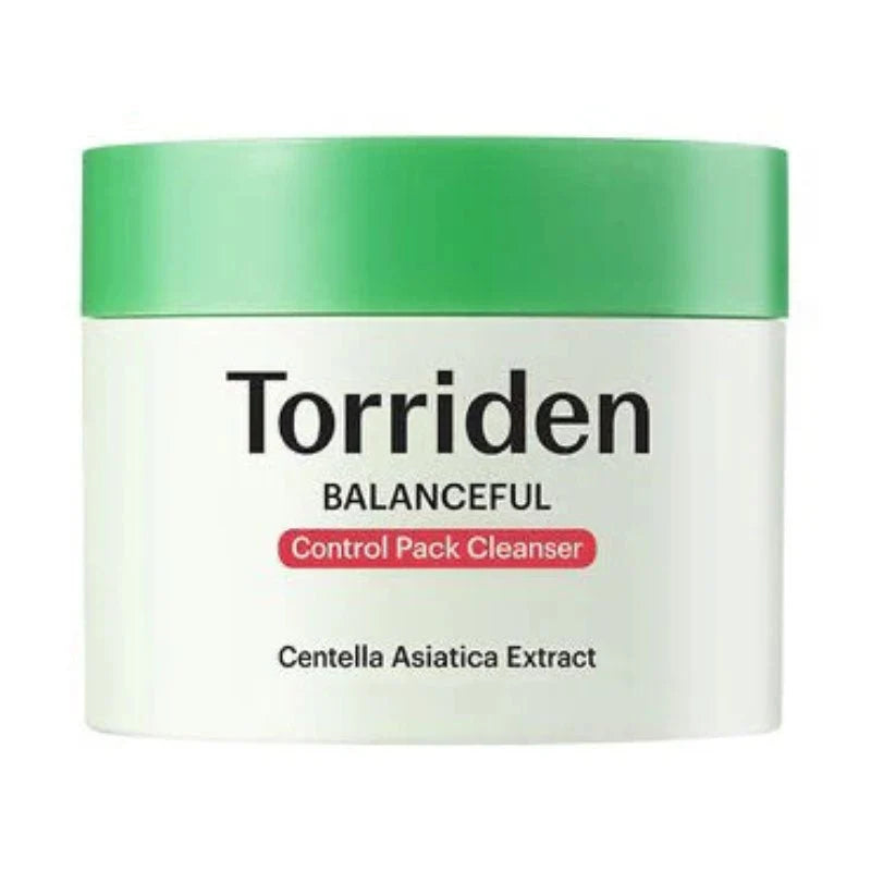Torriden BALANCEFUL Control Pack Cleanser 120g, vegan Korean pack-to-foam cica cleanser with calamine and LHA for oily, congested skin Australia