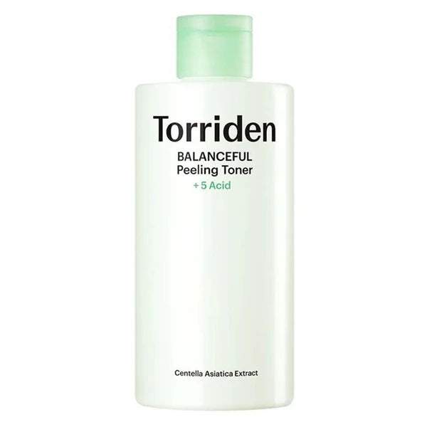 Torriden BALANCEFUL Peeling Toner 250ml, vegan Korean gentle exfoliating toner with a 5-acid PHA, AHA and LHA blend and cica to smooth skin Australia