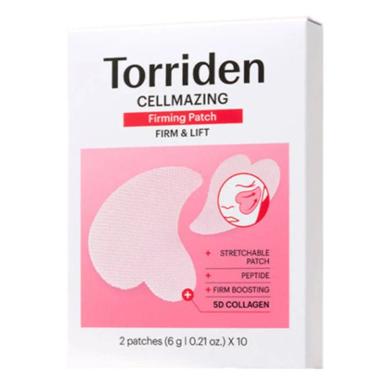Torriden CELLMAZING Firming Patch, Korean collagen and peptide gel lifting patches for eyes, mouth and neck wrinkles Australia