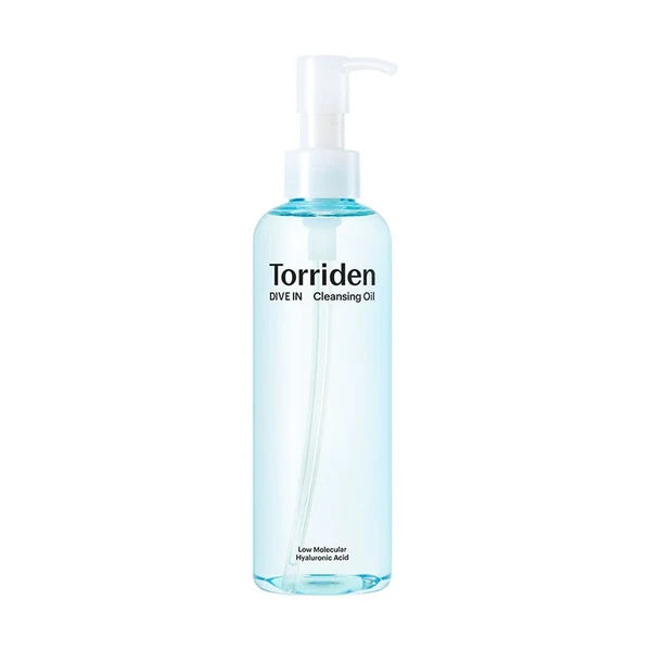 Torriden DIVE-IN Low Molecular Hyaluronic Acid Cleansing Oil 200ml, vegan Korean hydrating cleansing oil that melts away makeup and sunscreen Australia