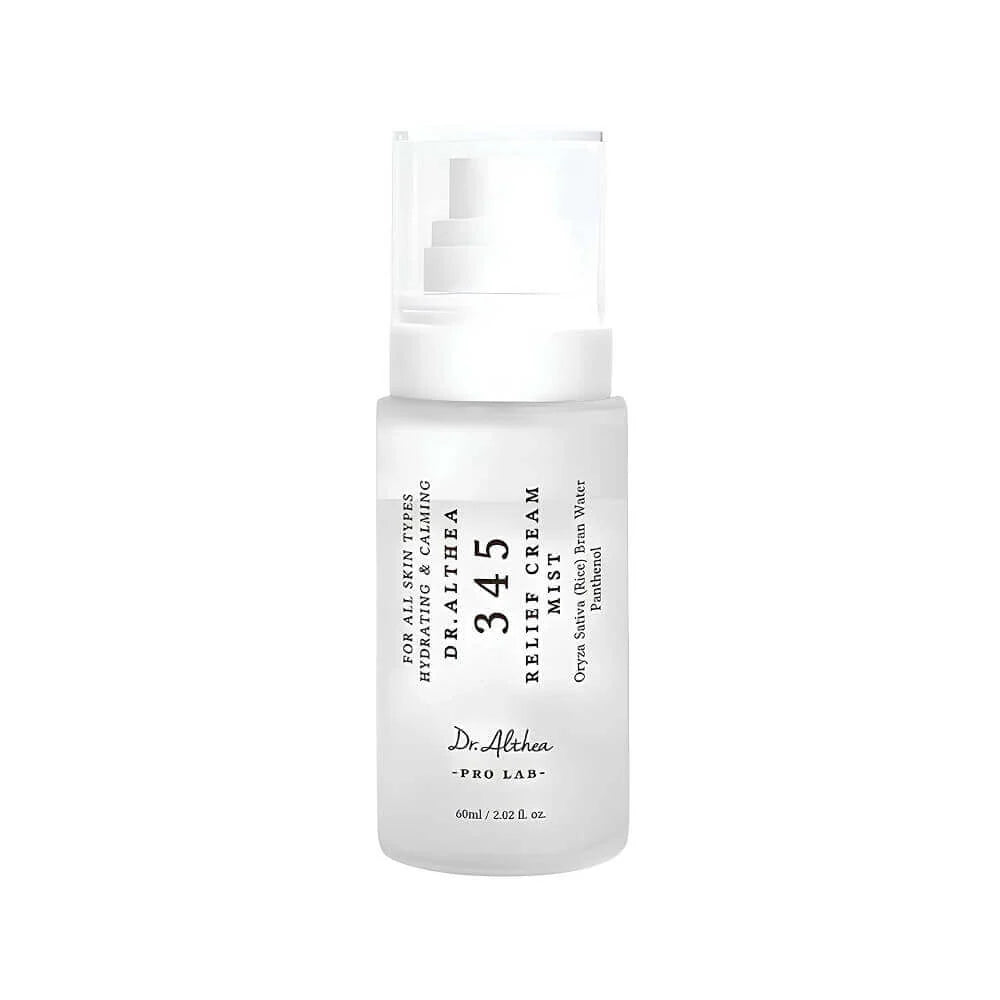 Dr. Althea 345 Relief Cream Mist 100ml, soothing Korean cica and panthenol cream-mist for hydration, over or under makeup Australia