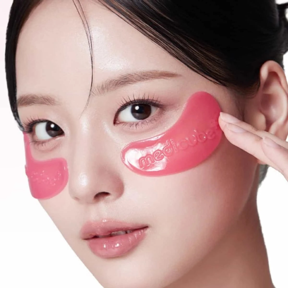 Medicube PDRN Pink Collagen Jelly Eye Mask — Korean hydrogel eye patches with salmon DNA PDRN, collagen and NAD for fine lines and puffiness Australia